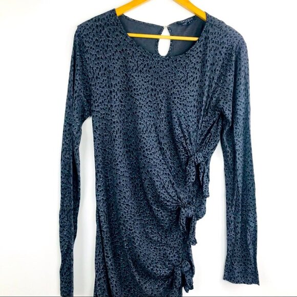 Gryphon New York Winter Knot Animal Print Fitted Bodycon Women midi Dress S - Picture 4 of 9